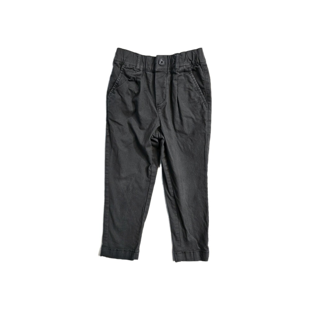 Hanna Andersson Boys Pants Pleated 5 Gray‎ Chino